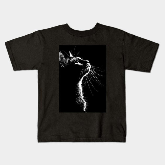 Cat Kids T-Shirt by erzebeth